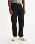 wax london men's Felix - Black Loose Fit Denim Jeans