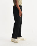wax london men's Felix - Black Loose Fit Denim Jeans