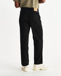 wax london men's Felix - Black Loose Fit Denim Jeans