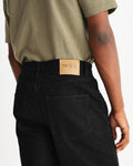 wax london men's Felix - Black Loose Fit Denim Jeans