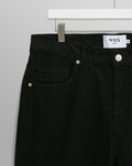 wax london men's Felix - Black Loose Fit Denim Jeans
