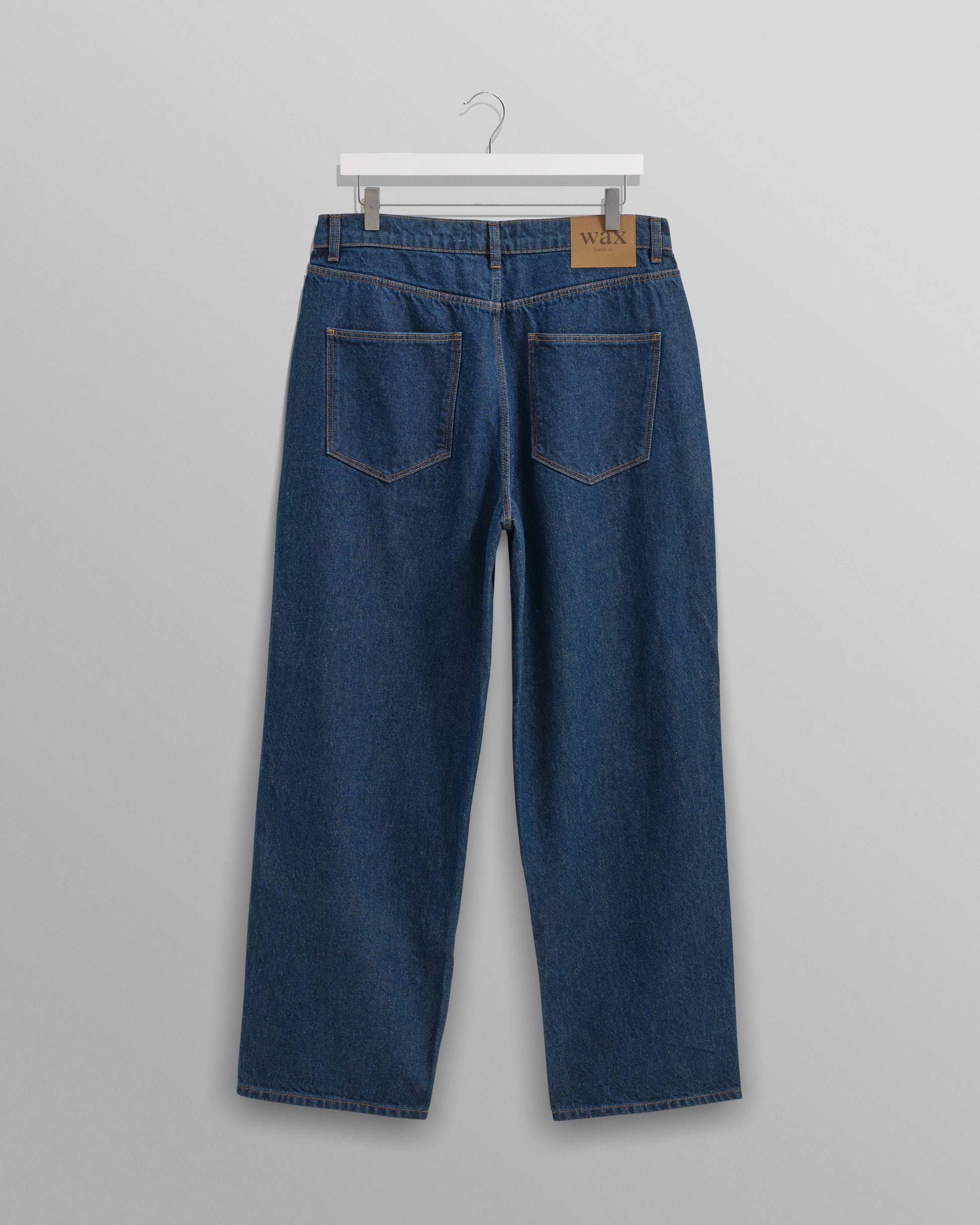 wax london men's Felix - Dark Wash Loose Fit Denim Jeans