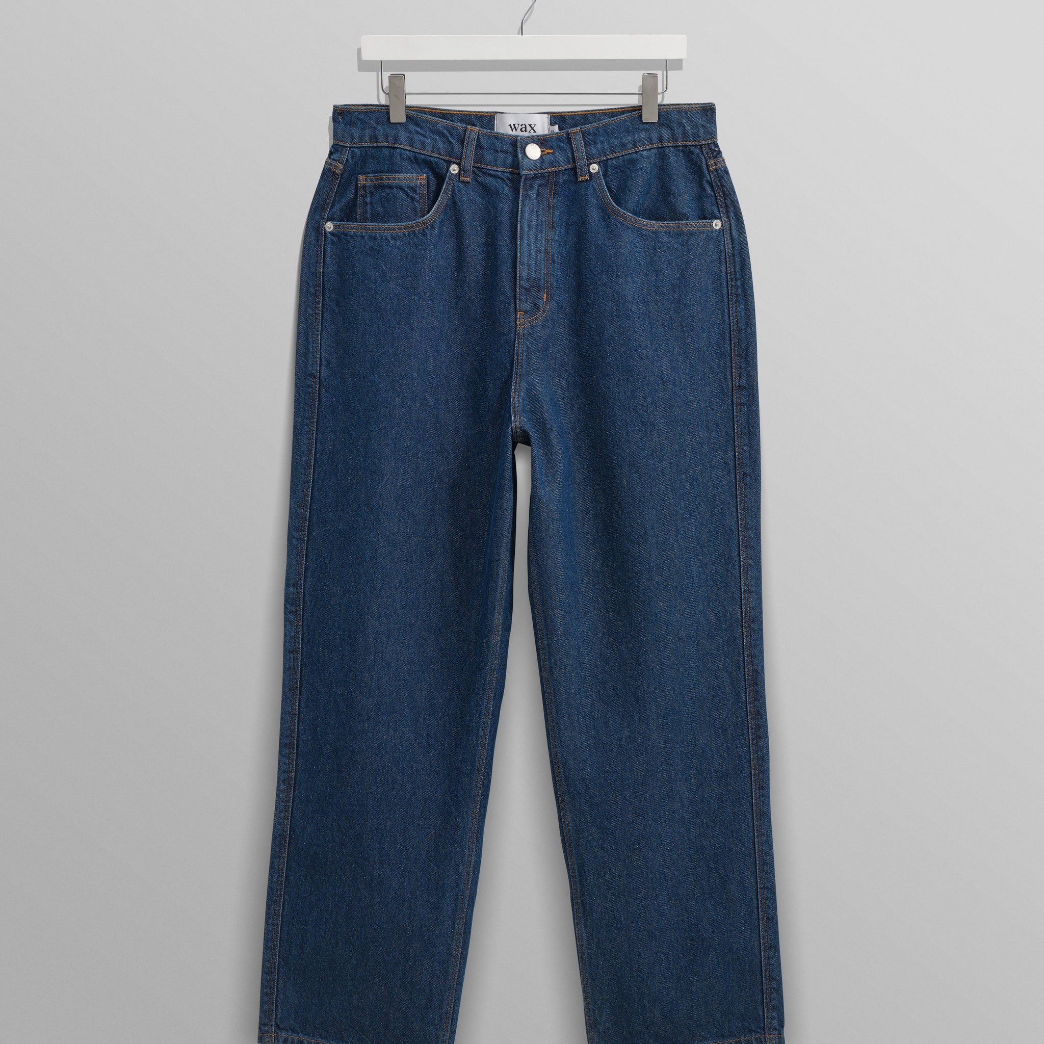 wax london men's Felix - Dark Wash Loose Fit Denim Jeans