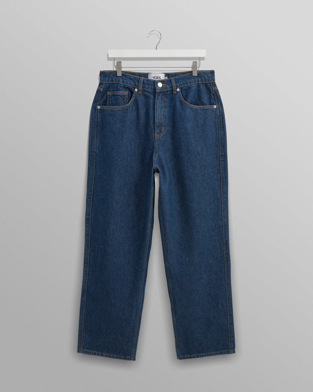 wax london men's Felix - Dark Wash Loose Fit Denim Jeans