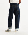 wax london men's Felix - Rinse Wash Selvedge Loose Fit Denim Jeans