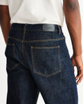 wax london men's Felix - Rinse Wash Selvedge Loose Fit Denim Jeans