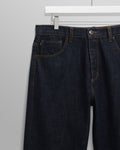 wax london men's Felix - Rinse Wash Selvedge Loose Fit Denim Jeans