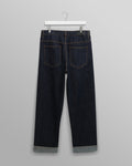 wax london men's Felix - Rinse Wash Selvedge Loose Fit Denim Jeans