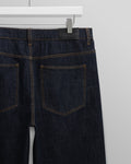 wax london men's Felix - Rinse Wash Selvedge Loose Fit Denim Jeans