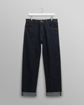 wax london men's Felix - Rinse Wash Selvedge Loose Fit Denim Jeans