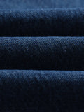 wax london men's Felix - Vintage 90s Blue Wash Loose Fit Denim Jeans