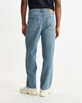 wax london men's Felix - Vintage Antique Blue Loose Fit Denim Jeans