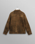 wax london men's Fen - Tonal Brown Suede Jacket