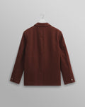 wax london men's Fintry - Merlot Linen Blazer