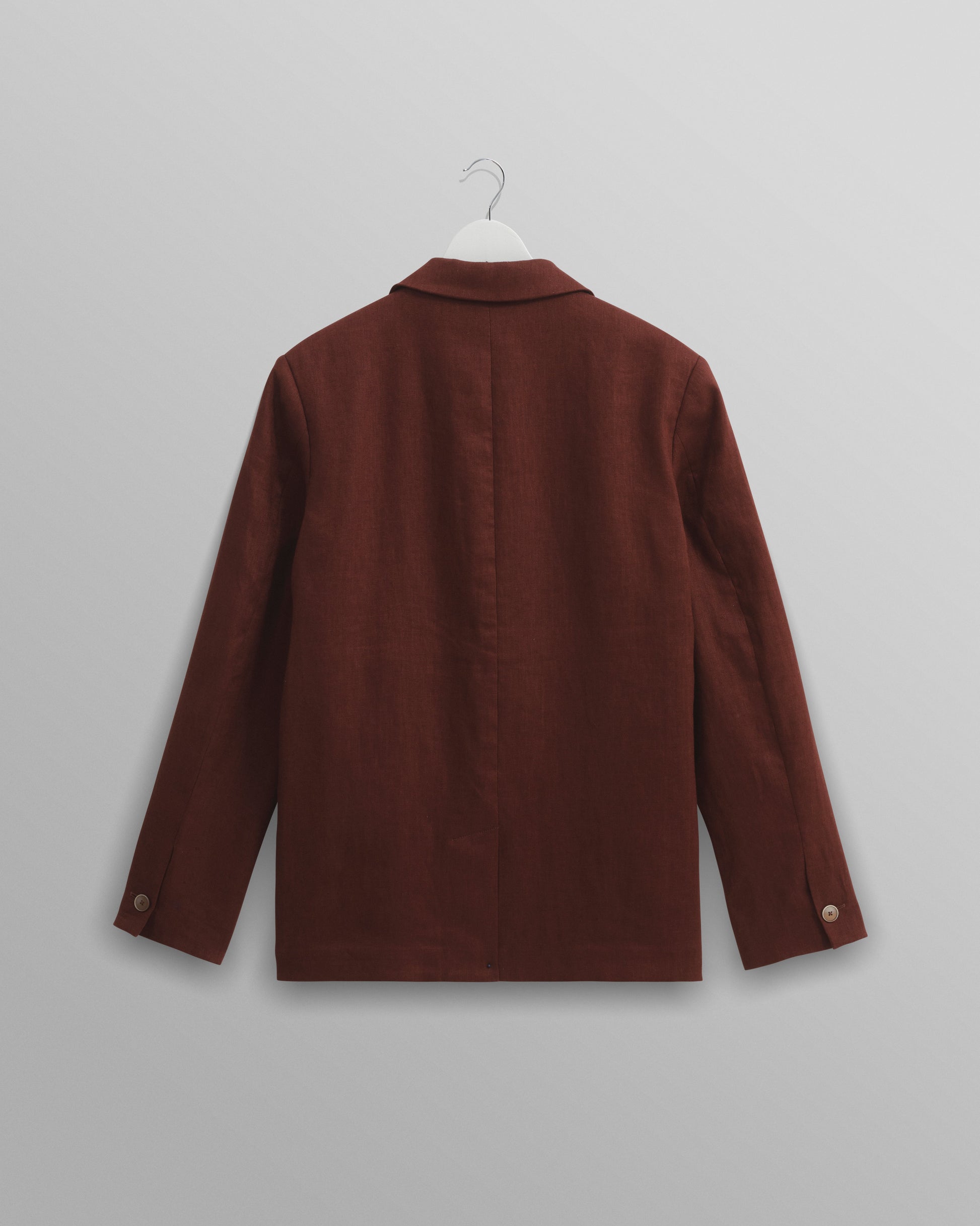 wax london men's Fintry - Merlot Linen Blazer