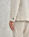 wax london men's Fintry - Natural Linen Blazer