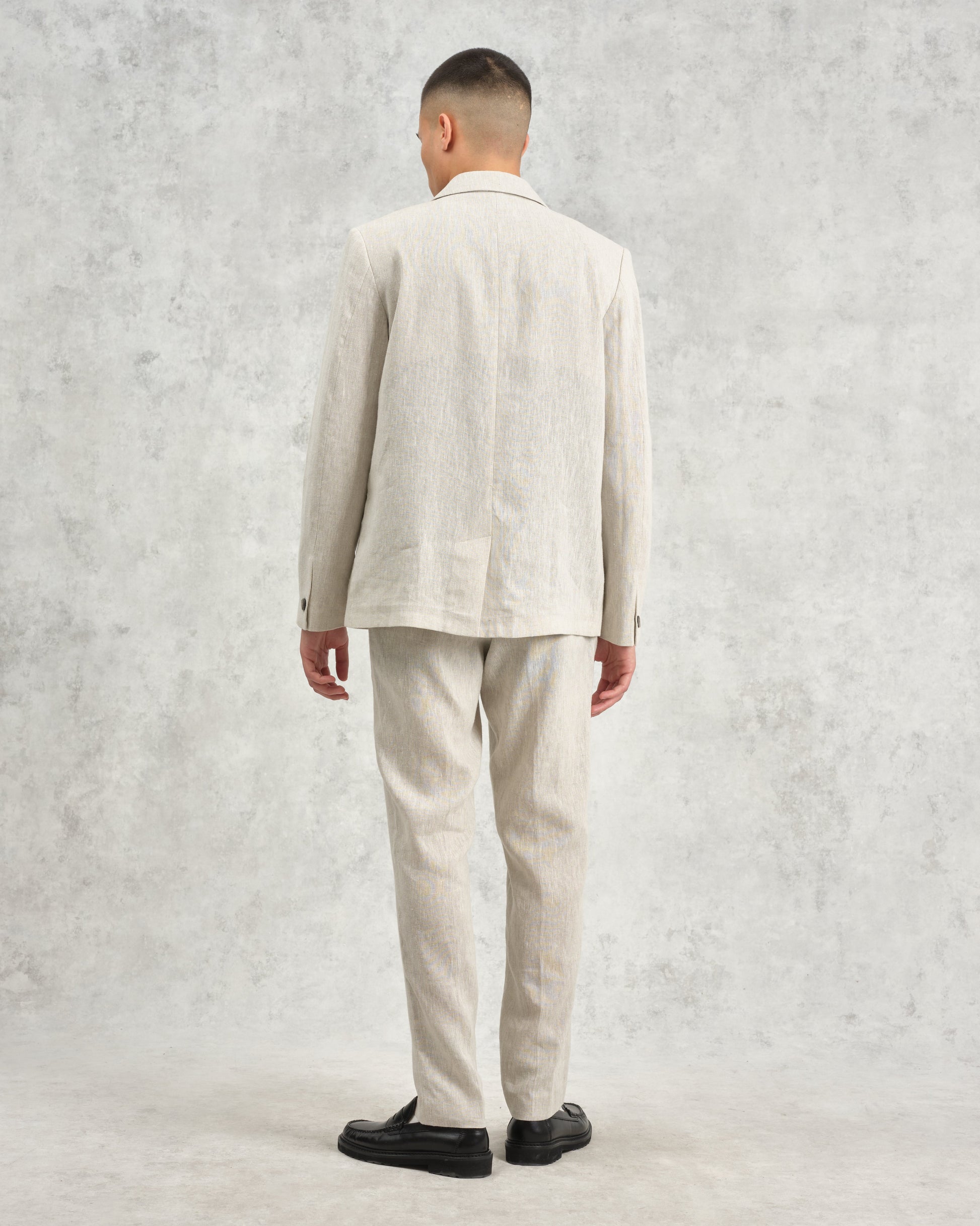 wax london men's Fintry - Natural Linen Blazer