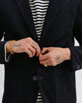 wax london men's Fintry - Navy Corduroy Blazer