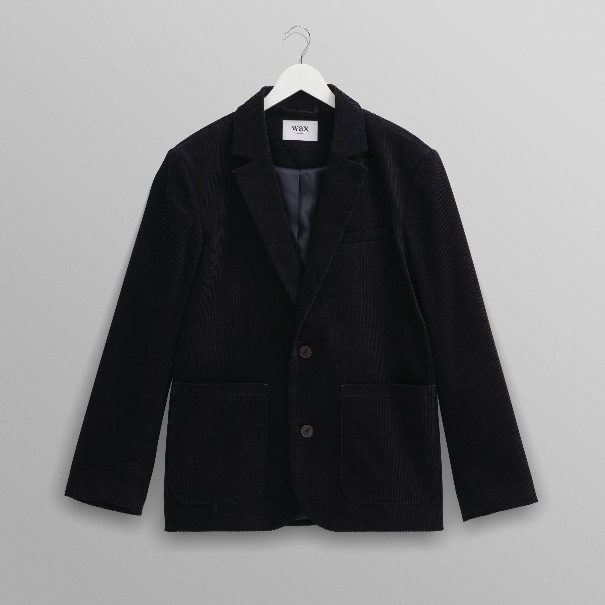 wax london men's Fintry - Navy Corduroy Blazer