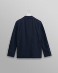 wax london men's Fintry - Navy Seersucker Blazer