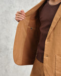 wax london men's Fintry - Tan Linen Blazer