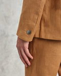 wax london men's Fintry - Tan Linen Blazer