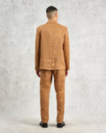 wax london men's Fintry - Tan Linen Blazer