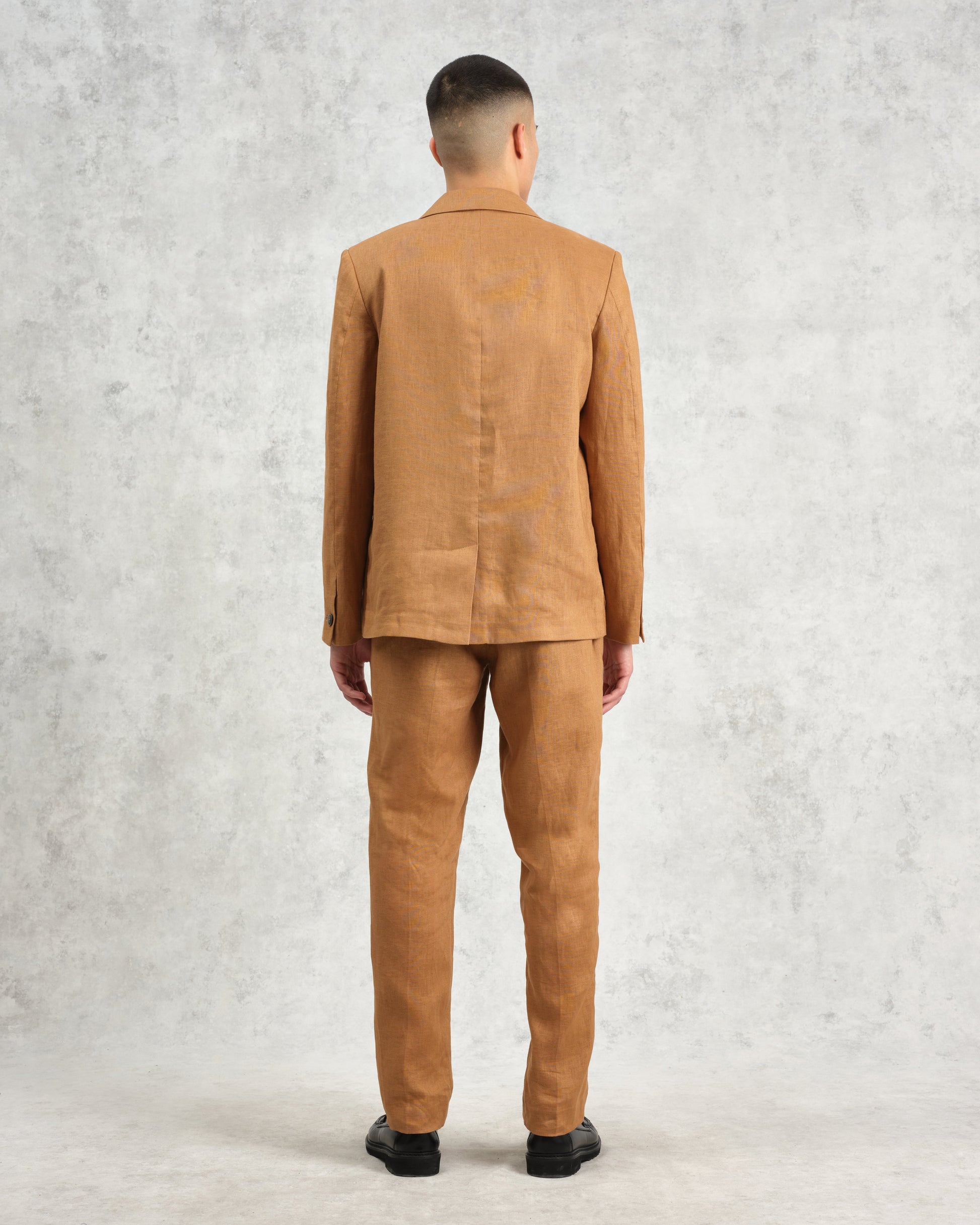 wax london men's Fintry - Tan Linen Blazer