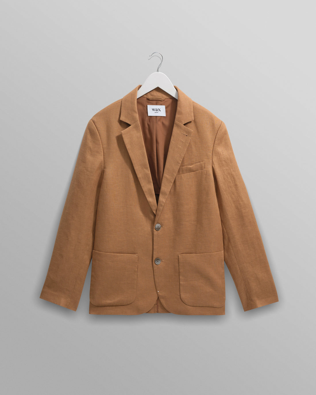 wax london men's Fintry - Tan Linen Blazer
