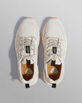 wax london men's Flower Mountain YAMANO 3 - Beige Suede And Cotton Cloth Trainers
