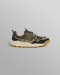 wax london men's Flower Mountain IWANO 2 - Khaki And Black Waterproof Eco Suede And Nylon Trainers