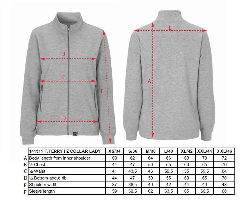 Cottover Ladies Heavyweight Zip-Up Sweatshirt | GOTS | French Terry Organic Cotton | S-2XL - Sweatshirt - Logo Free Clothing