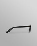 wax london men's Fulham - Black Acetate Round Sunglasses