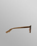 wax london men's Fulham - Treacle Brown Acetate Round Sunglasses