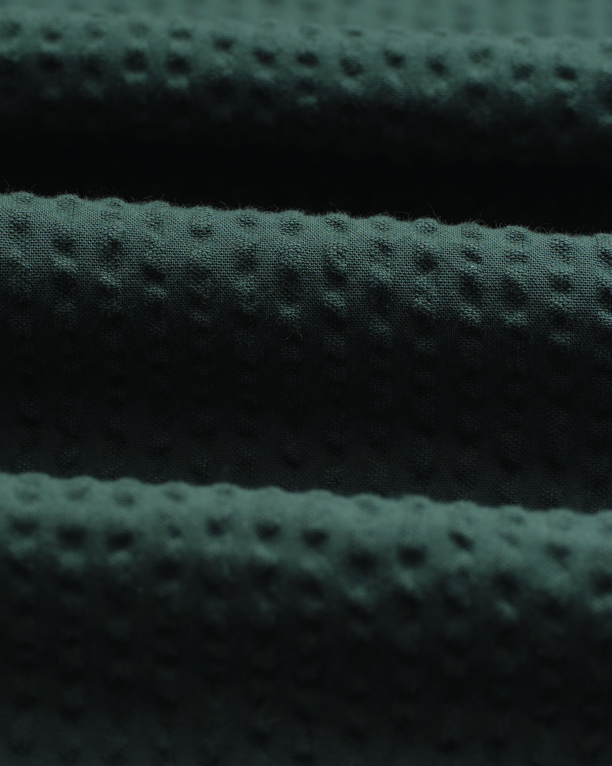 wax london men's Fuller - Forest Green Cotton Seersucker Shorts