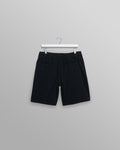 wax london men's Fuller - Navy Cotton Seersucker Shorts