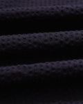 wax london men's Fuller - Navy Cotton Seersucker Shorts