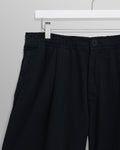 wax london men's Fuller - Navy Cotton Seersucker Shorts