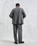 wax london men's Gekko - Charcoal Grey Pinstripe Wool Blazer