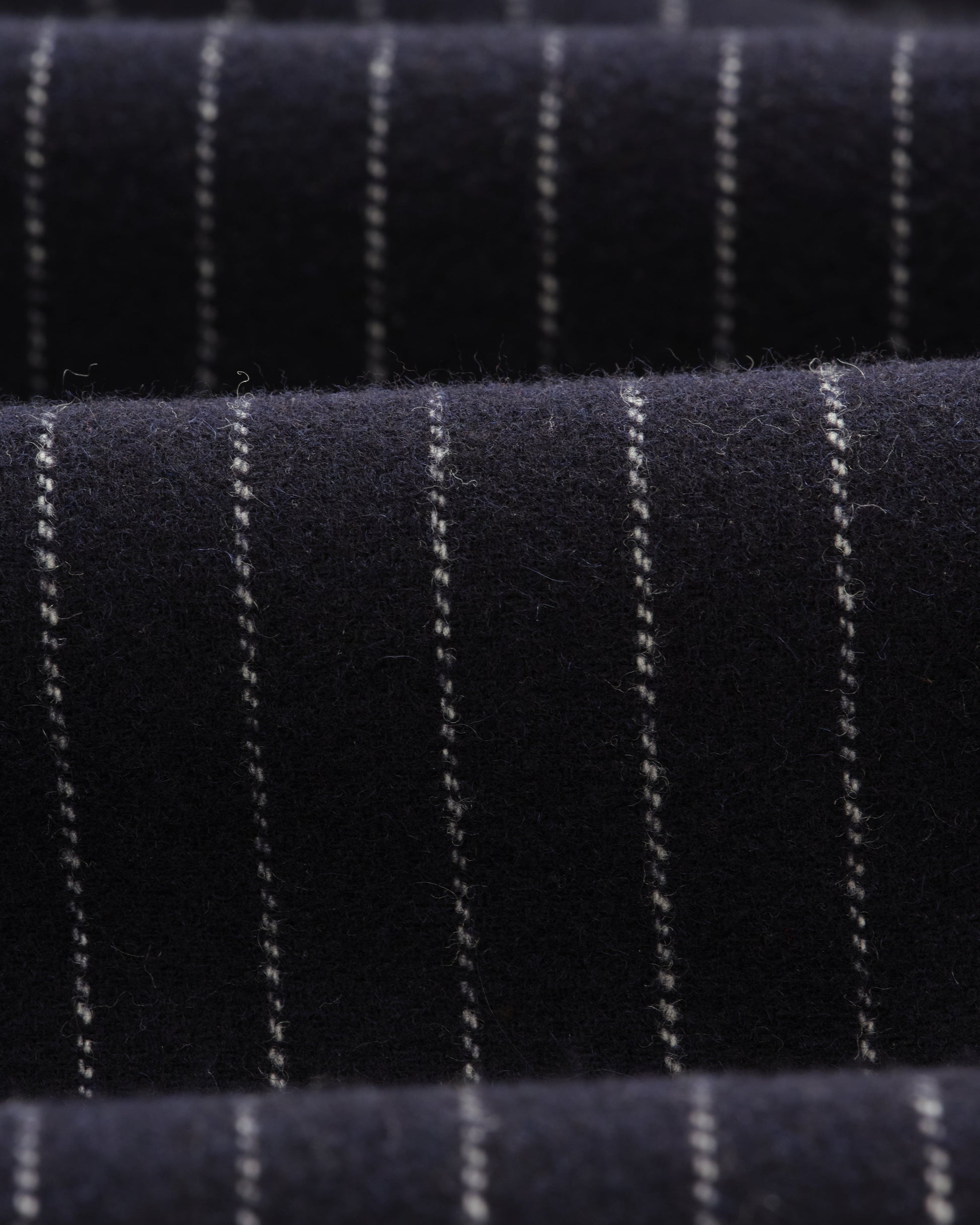 wax london men's Gekko - Navy Pinstripe Wool Blazer