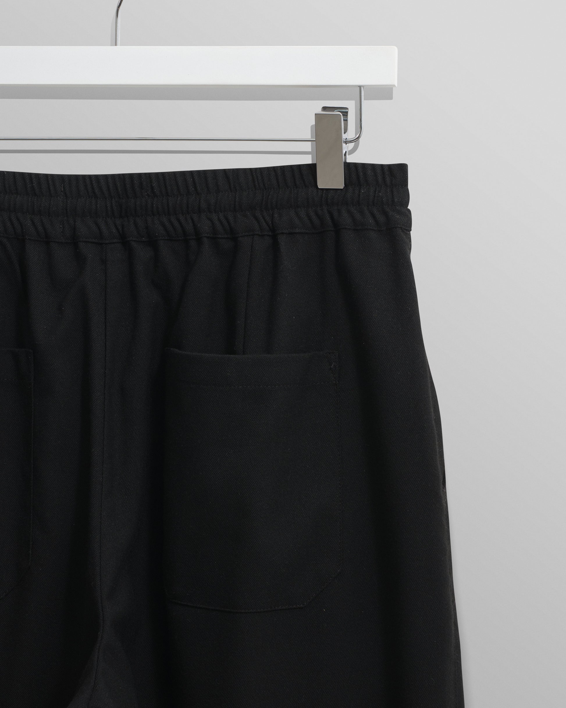 wax london men's Glencoe - Black Loose Fit Trousers