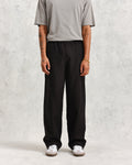 wax london men's Glencoe - Black Loose Fit Trousers