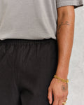 wax london men's Glencoe - Black Loose Fit Trousers