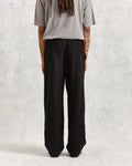 wax london men's Glencoe - Black Loose Fit Trousers