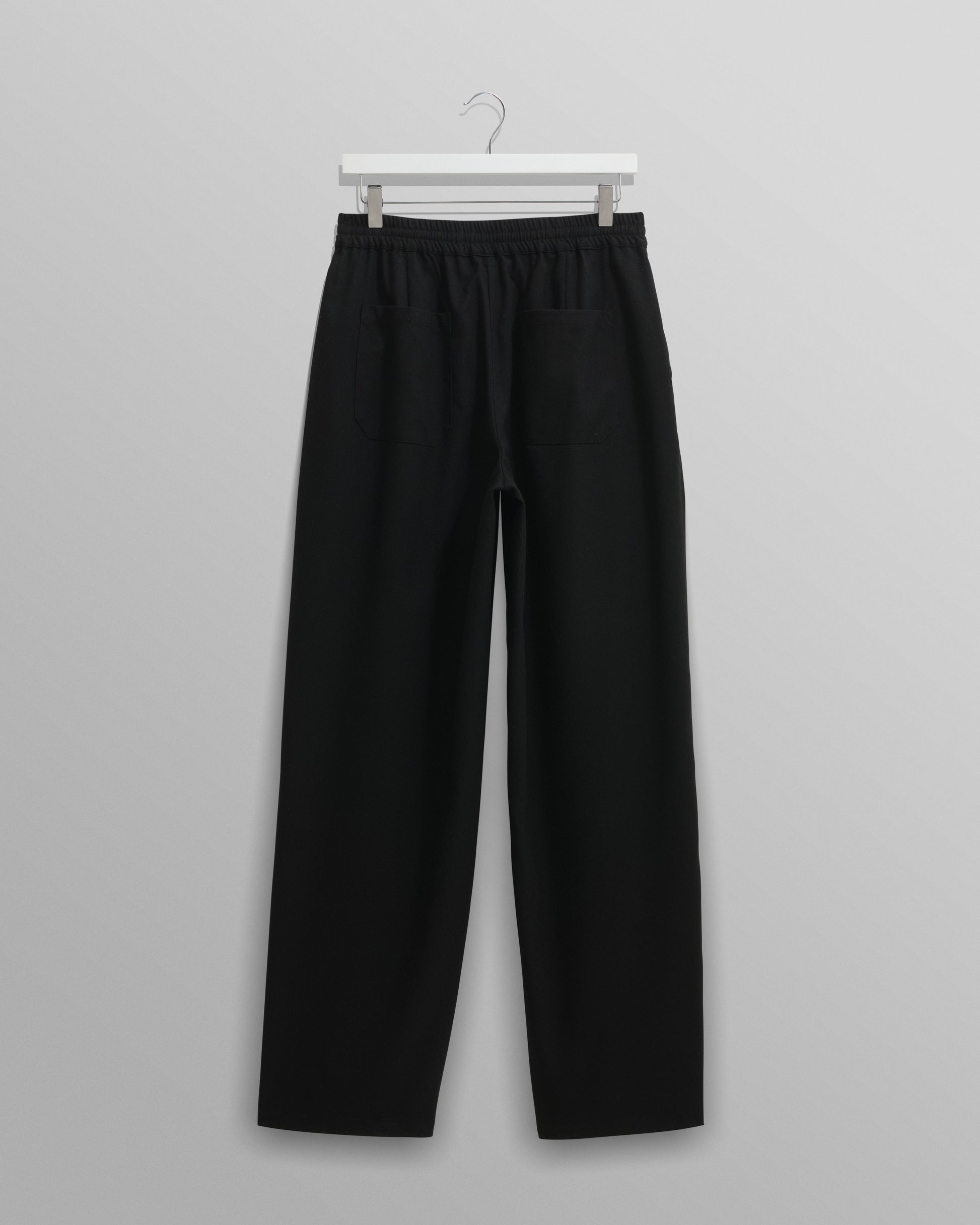 wax london men's Glencoe - Black Loose Fit Trousers