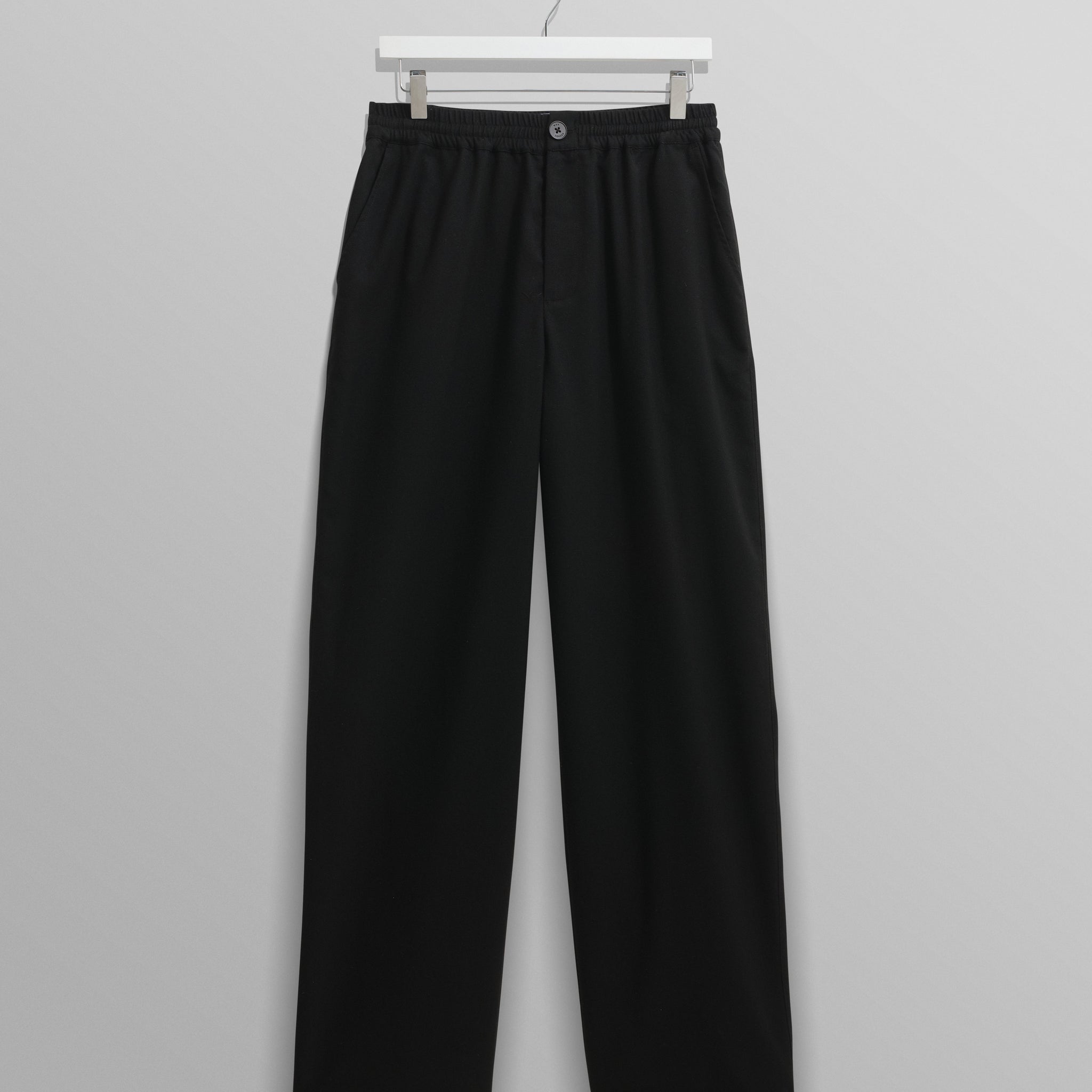 wax london men's Glencoe - Black Loose Fit Trousers