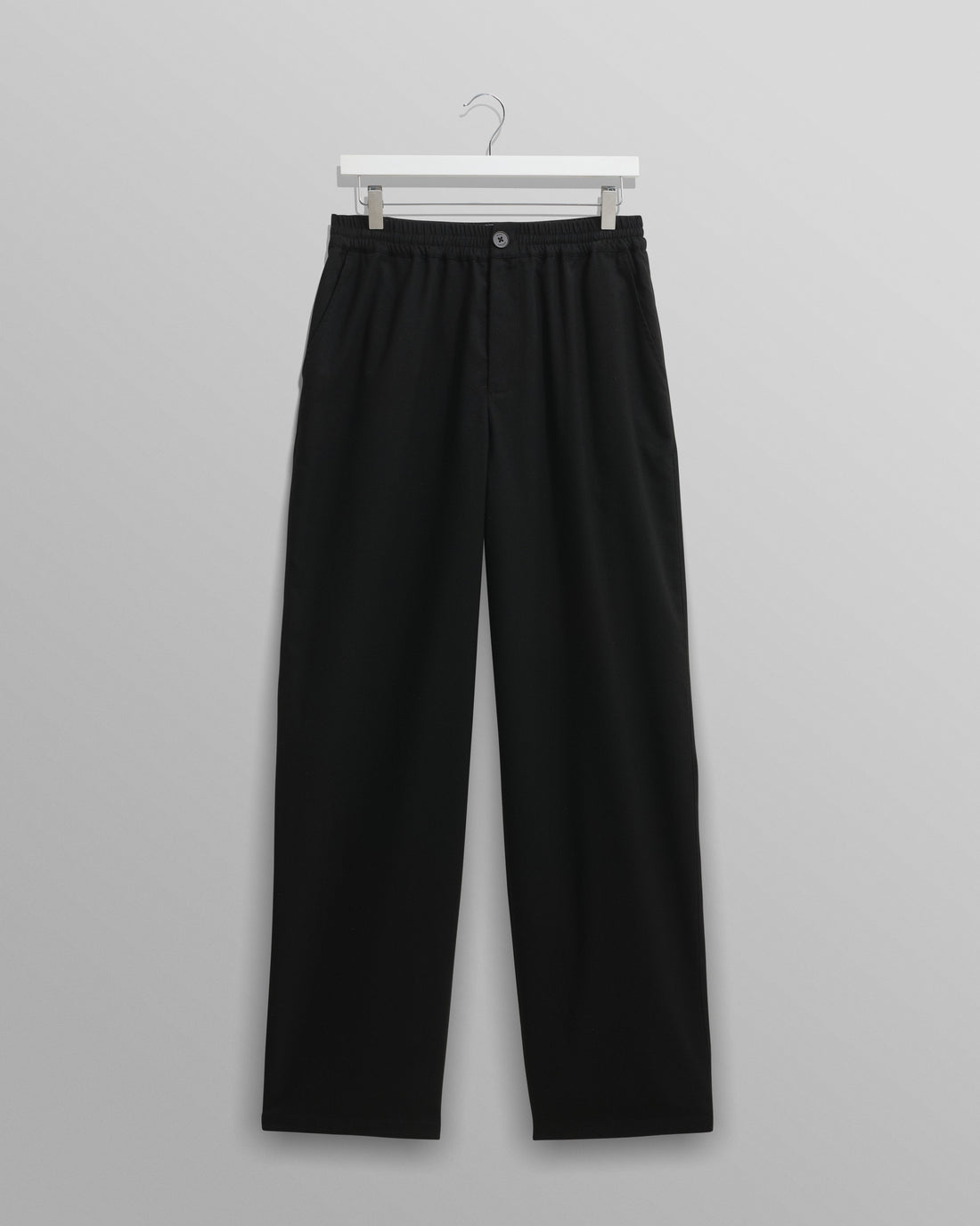 wax london men's Glencoe - Black Loose Fit Trousers