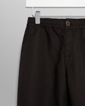 wax london men's Glencoe - Black Slub Weave Trousers