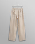 wax london men's Glencoe - Washed Beige Linen Trousers