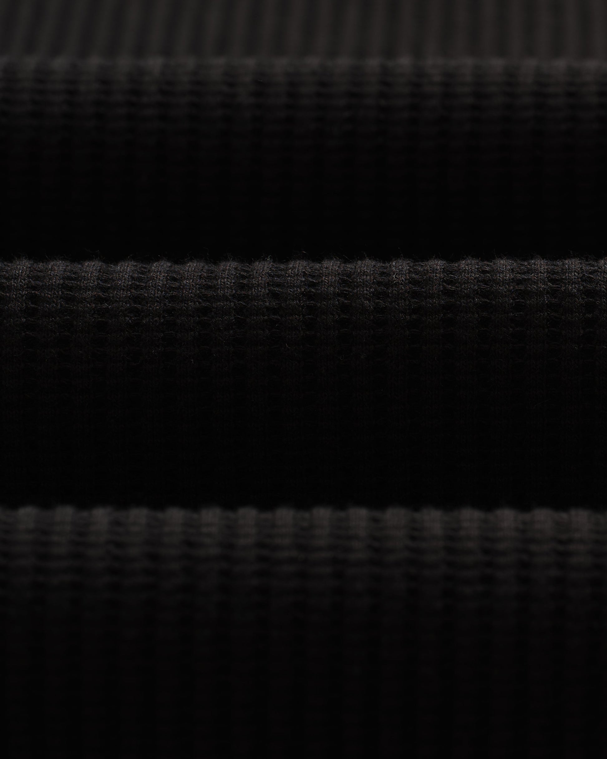 wax london men's Guildford - Black Structured Waffle Cardigan
